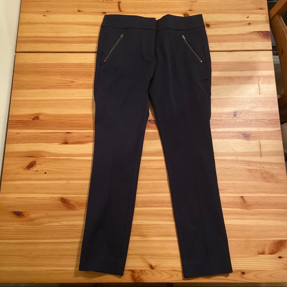 Loft 2P Modern Skinny Ankle pant in Navy Blue